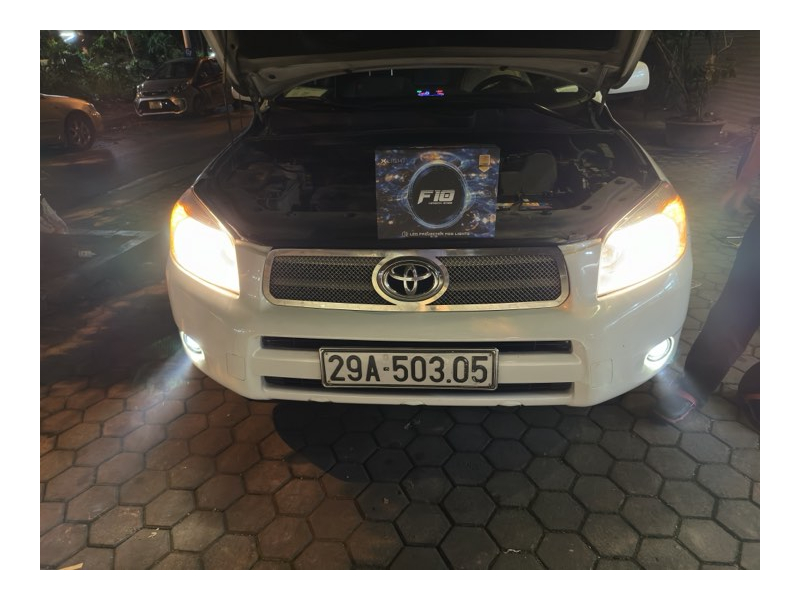 Độ đèn nâng cấp ánh sáng Rav4 2008 